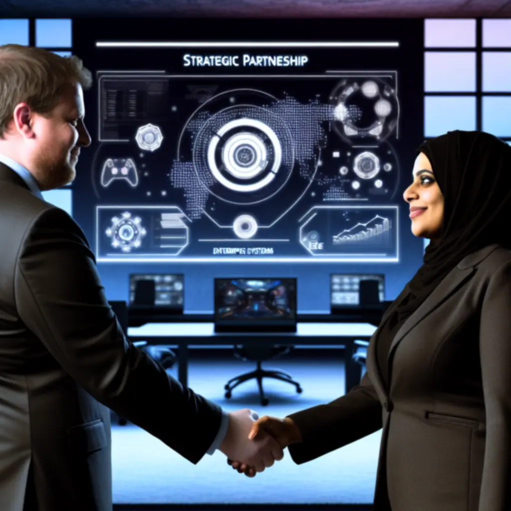 Uścisk dłoni partnerów biznesowych na tle wykresów danych